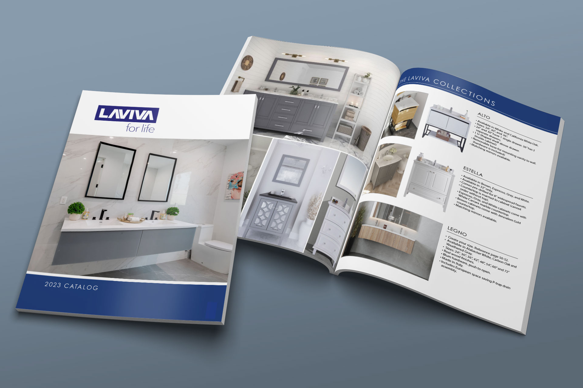 Laviva product catalog design