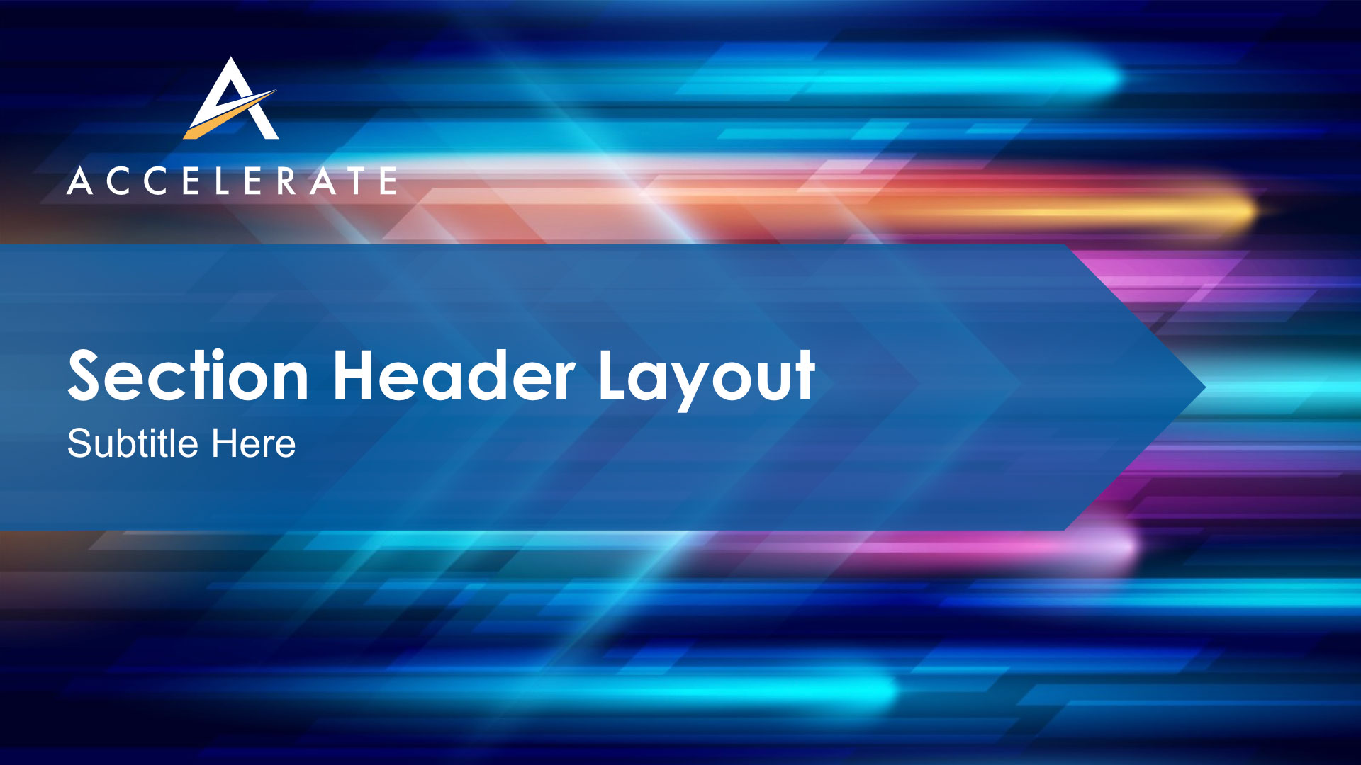 Accelerate PowerPoint template