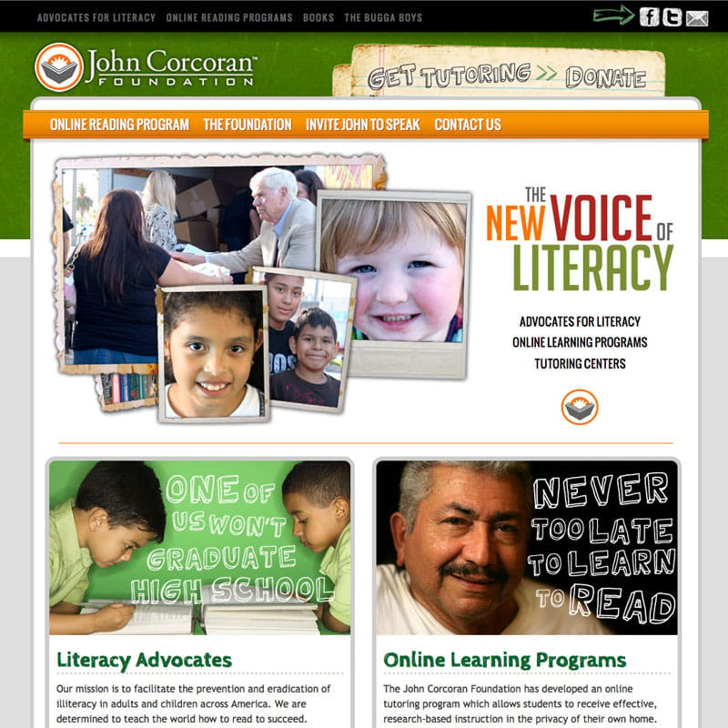 John Corcoran Foundation Website Design