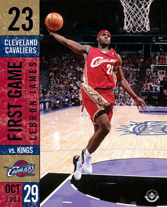 LeBron James First Game Memorabilia